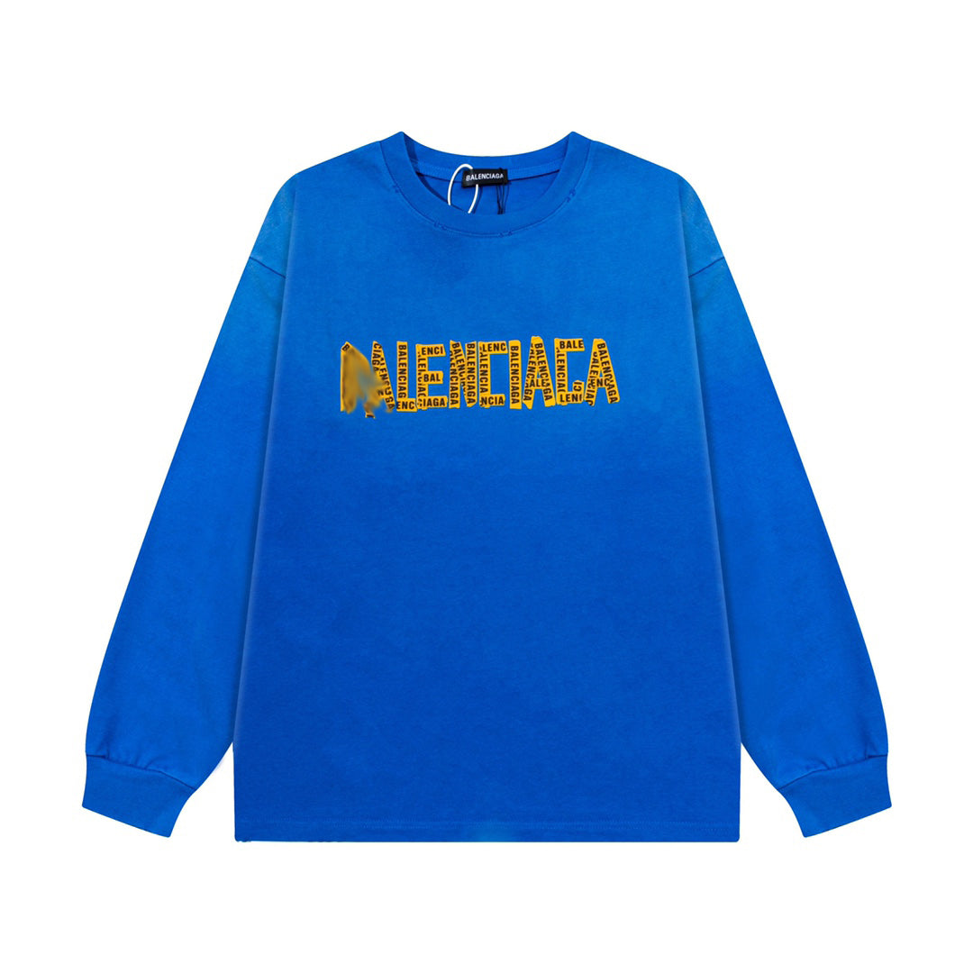 Balenciaga  Couples Print Sweatshirt