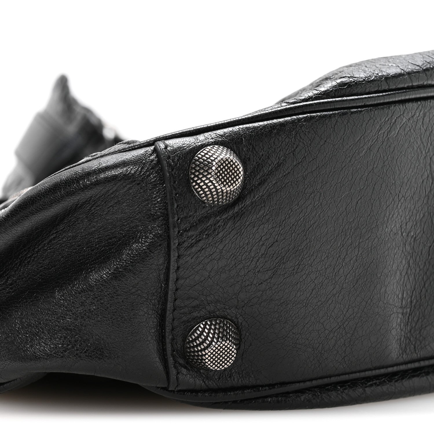 Agneau Arena Small Le Cagole Shoulder Bag Black