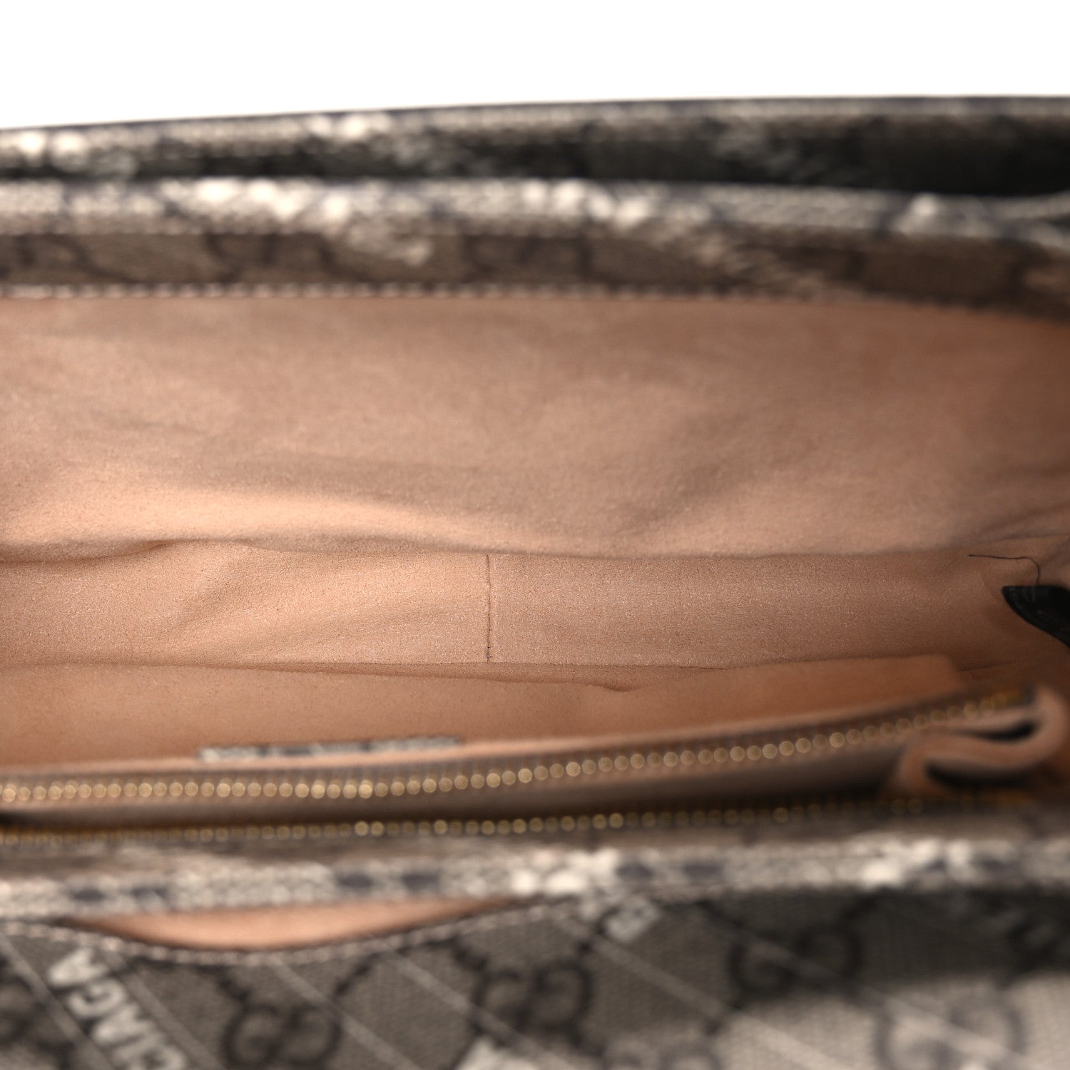 X BALENCIAGA GG Supreme Monogram Logo Print Horsebit 1955 Shoulder Bag Beige Ebony