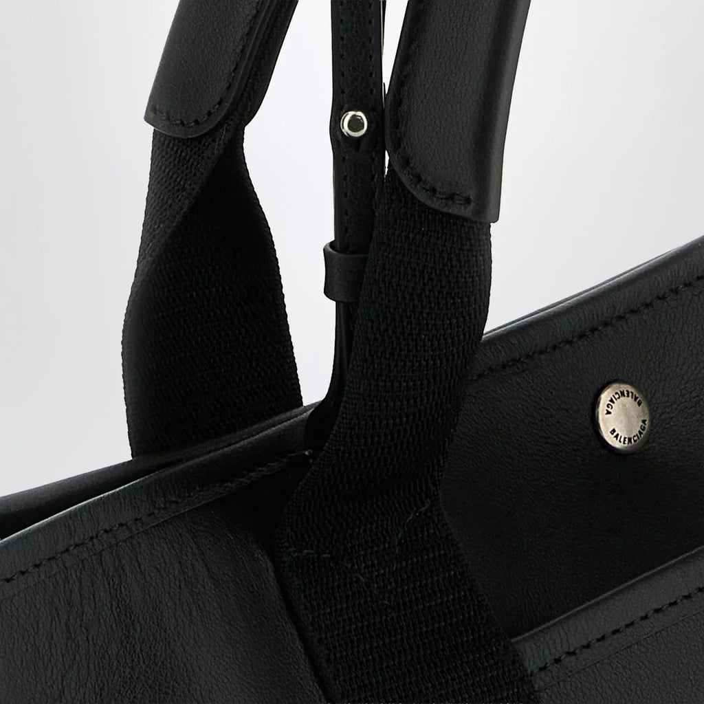 Balenciaga - Biarritz shopping bag in black leather
