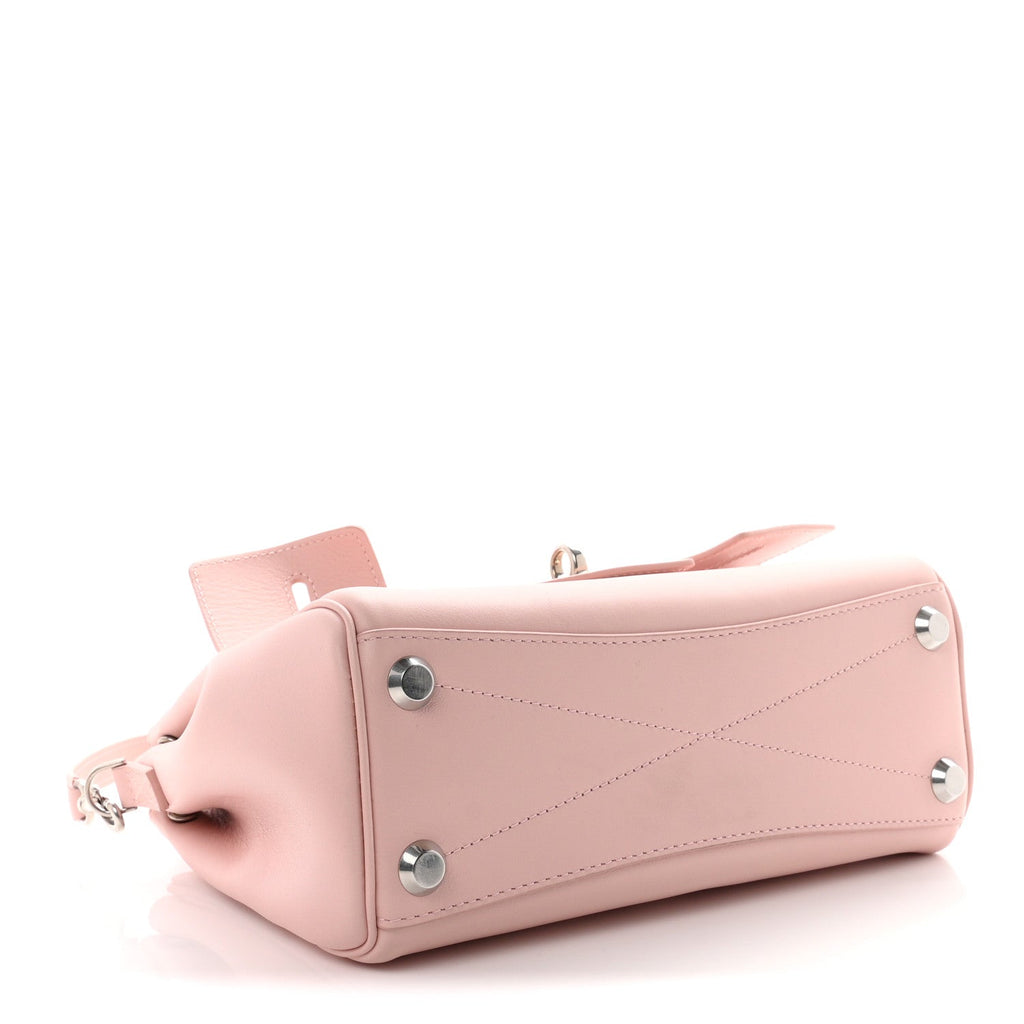 Smooth Calfskin Mini Bel Air Carry All Bag Suede Pink