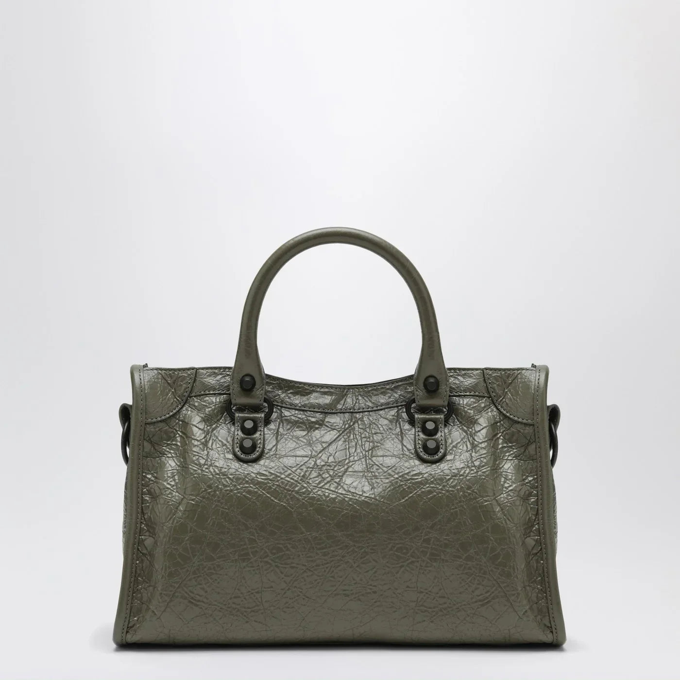 Balenciaga - Le City small tote bag in military green