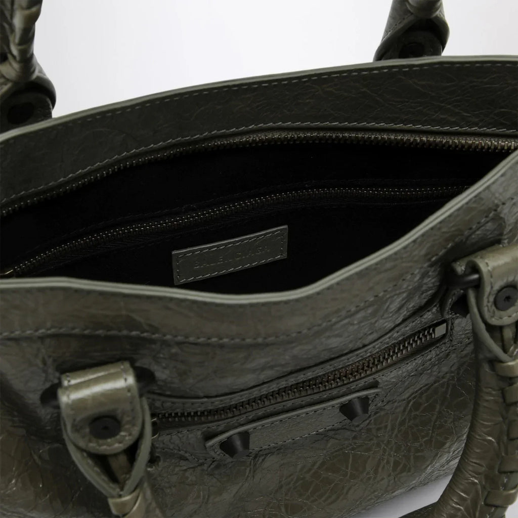 Balenciaga - Le City small tote bag in military green