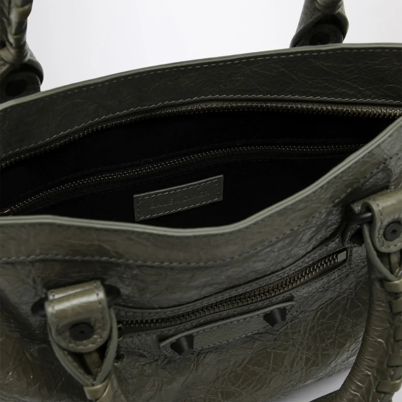 Balenciaga - Le City small tote bag in military green