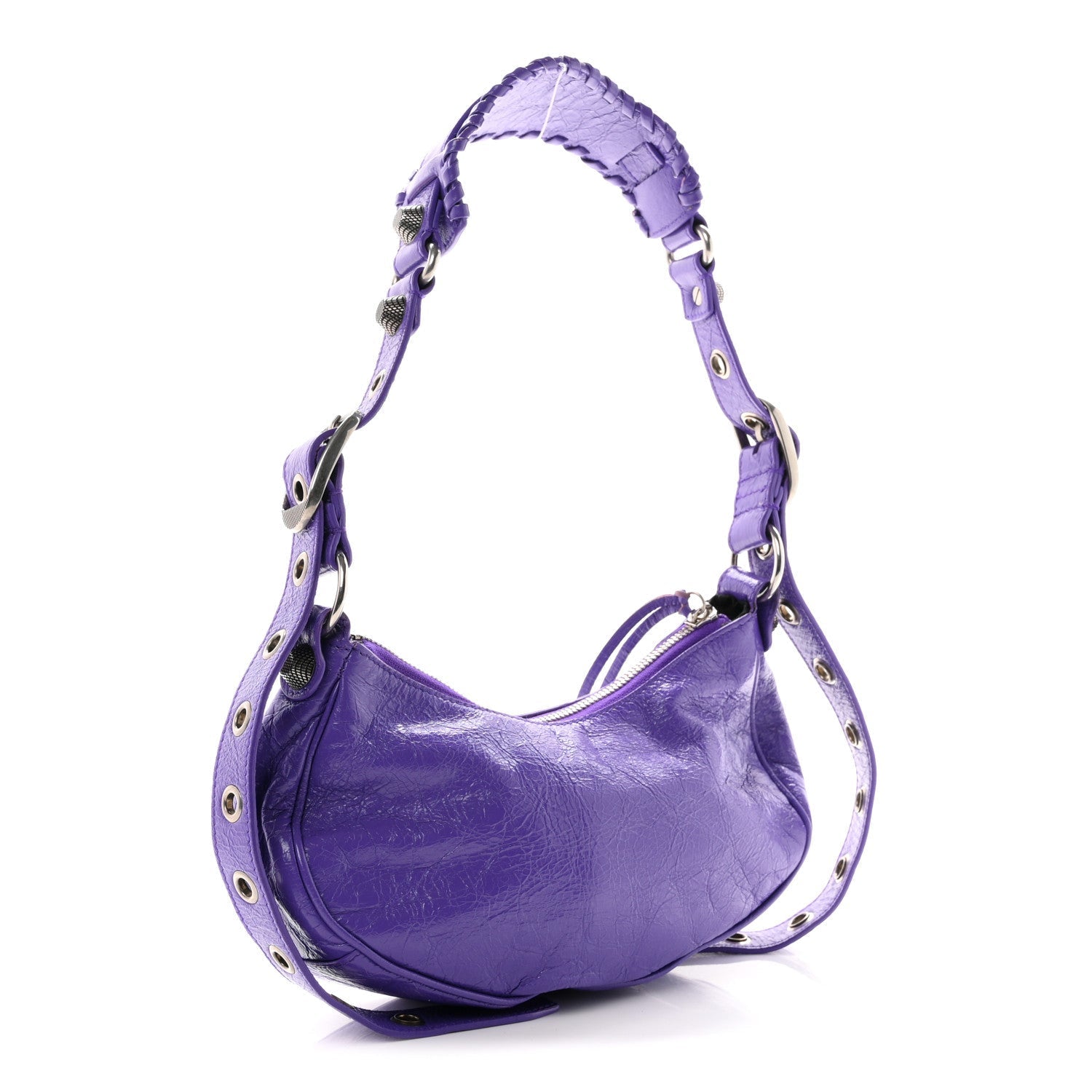 Agneau Arena Le Cagole Shoulder Bag XS Purple
