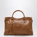 Balenciaga - Le City medium bag in camel/antique gold