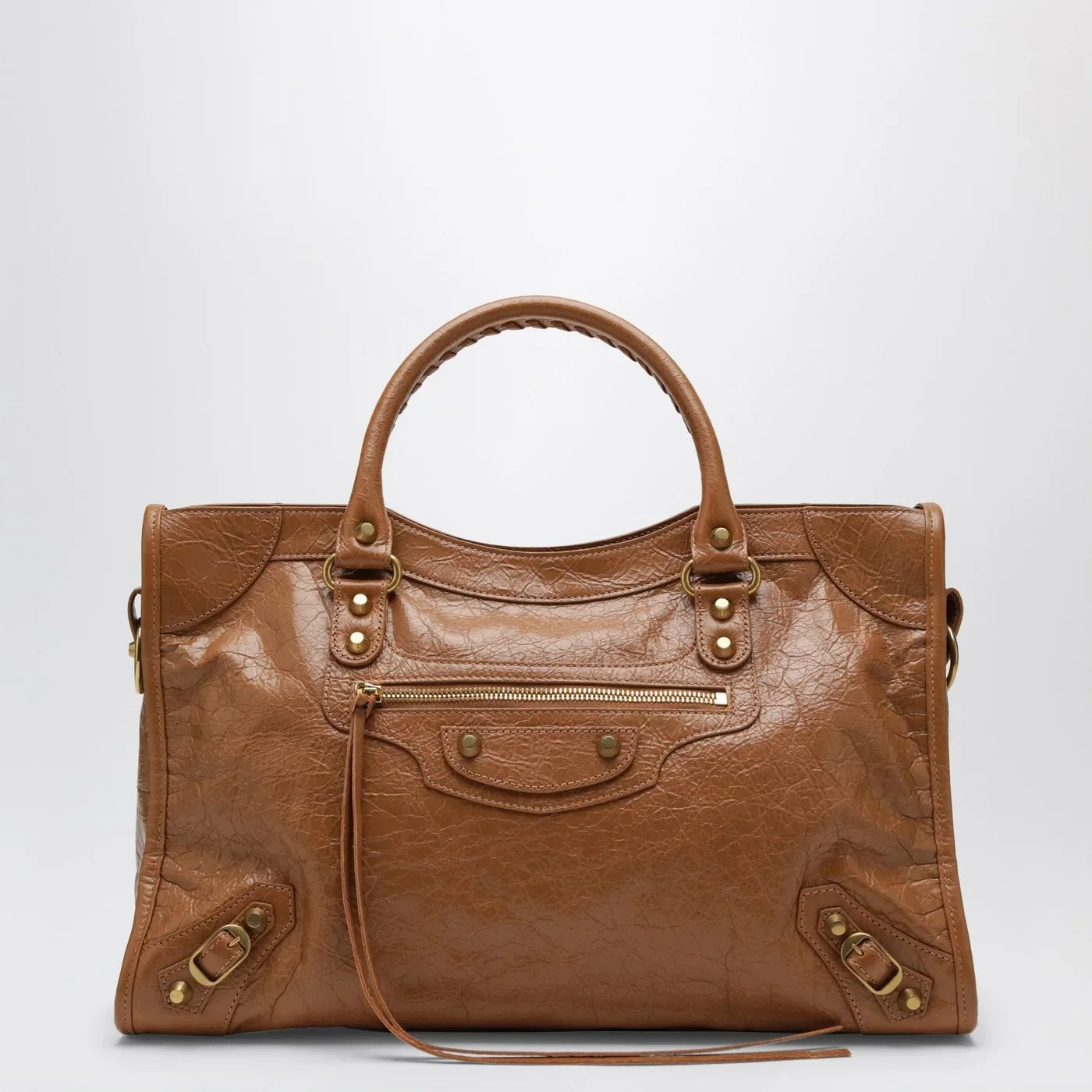 Balenciaga - Le City medium bag in camel/antique gold