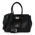 Smooth Calfskin Mini Bel Air Carry All Bag Black
