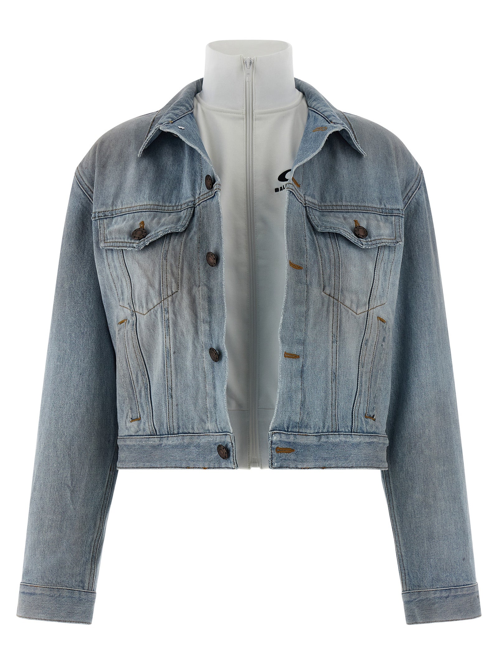 Balenciaga Women Double Layer Jacket