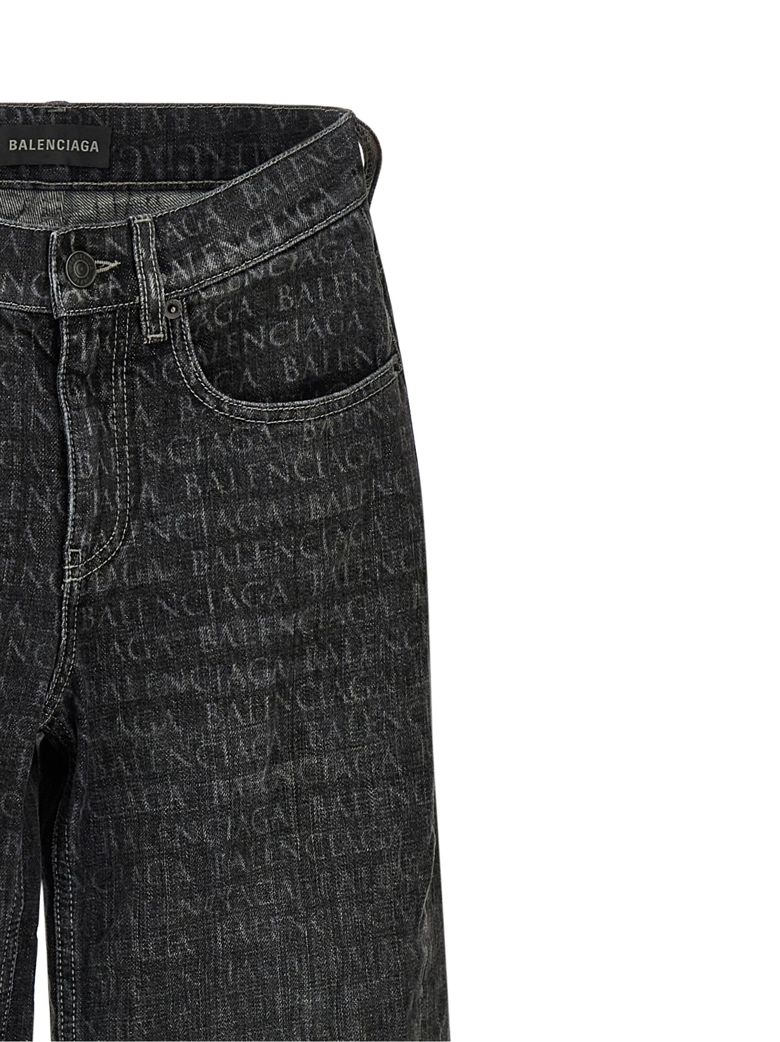 Balenciaga Women Wide Leg Jeans