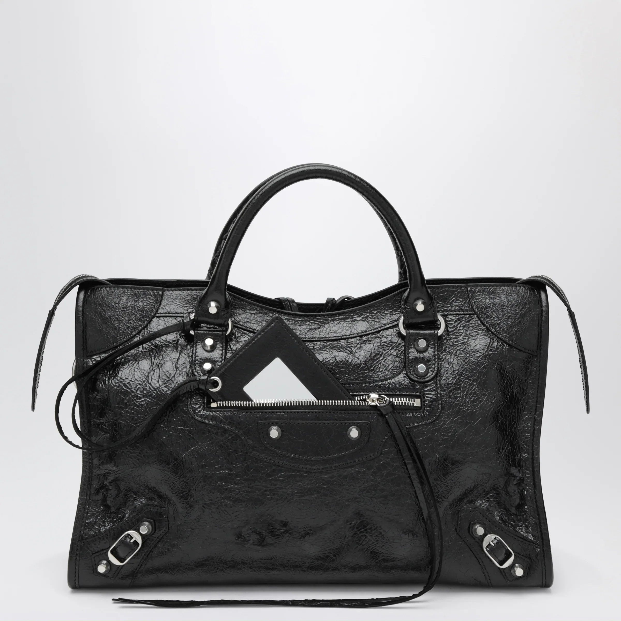 Balenciaga - Le City Medium bag in Arena lambskin leather black