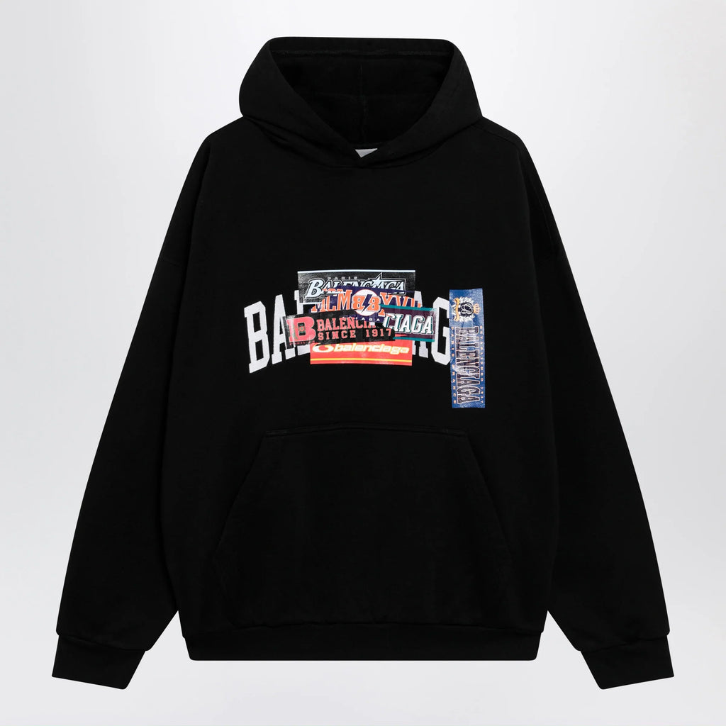 Balenciaga - Black hoodie with logo print