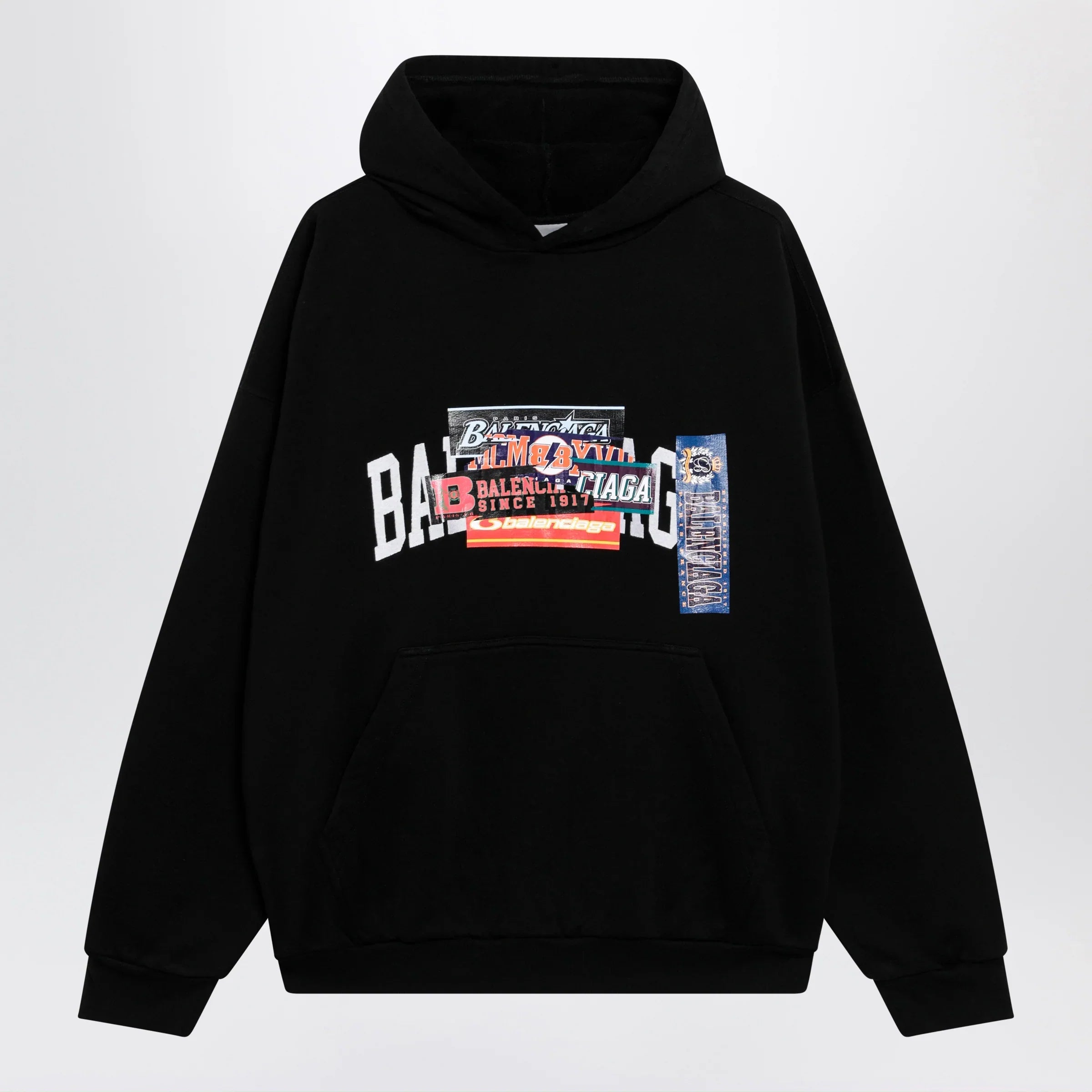 Balenciaga - Black hoodie with logo print