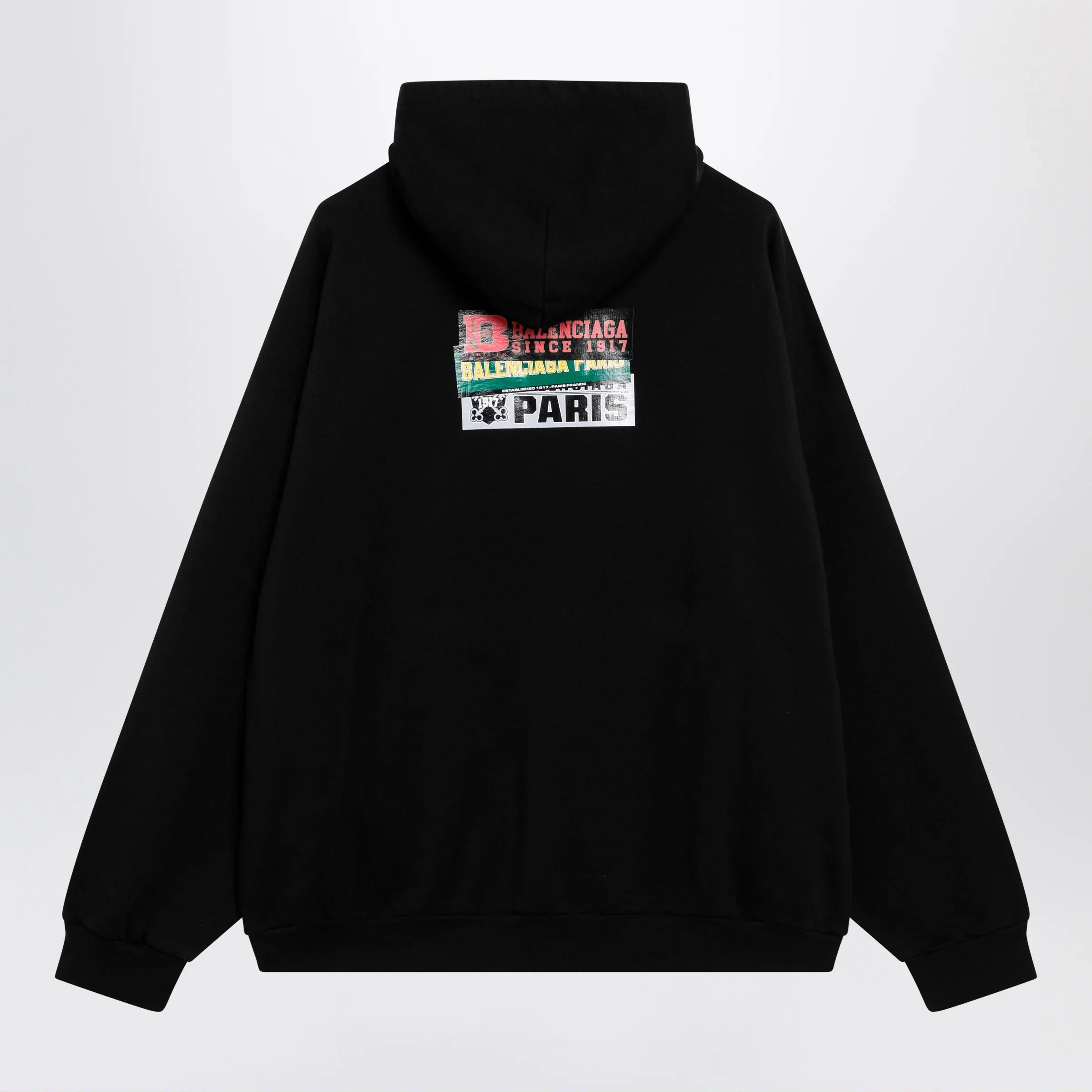 Balenciaga - Black hoodie with logo print