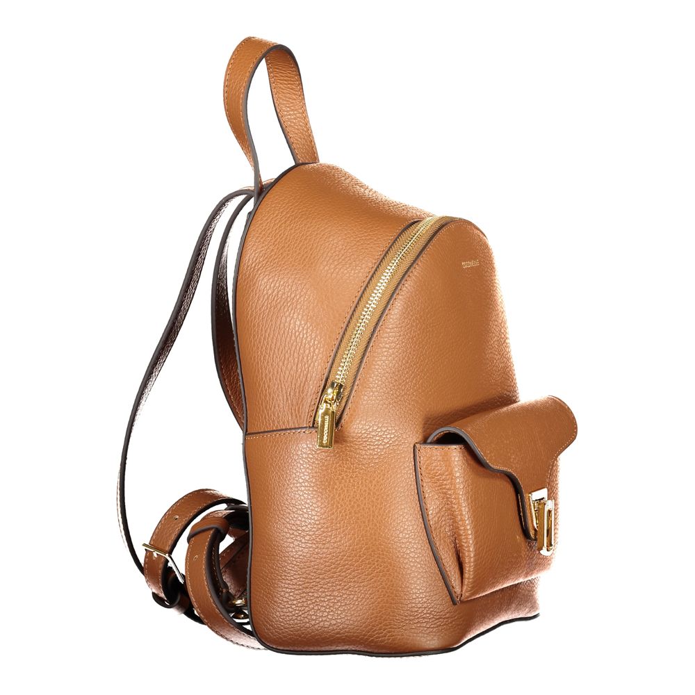 Beat Generation Brown Leather Backpack