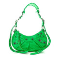 Agneau Arena Le Cagole Shoulder Bag XS Vivid Green