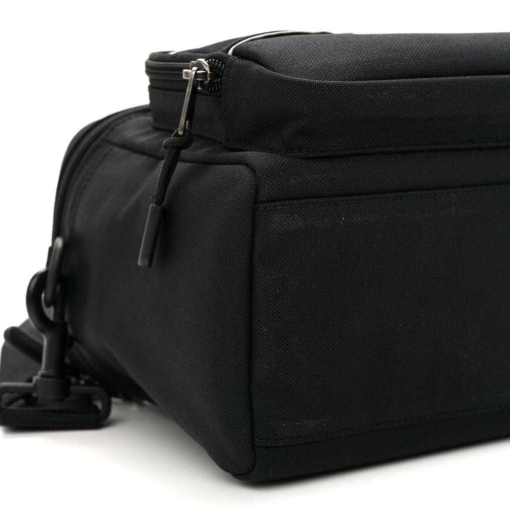 Nylon Logo Sport Camera Bag Black
