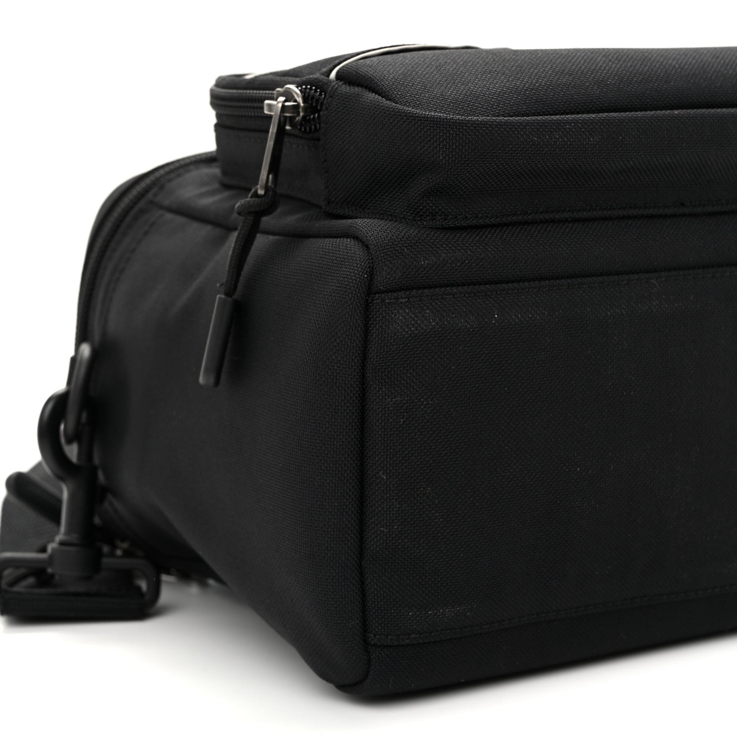 Nylon Logo Sport Camera Bag Black