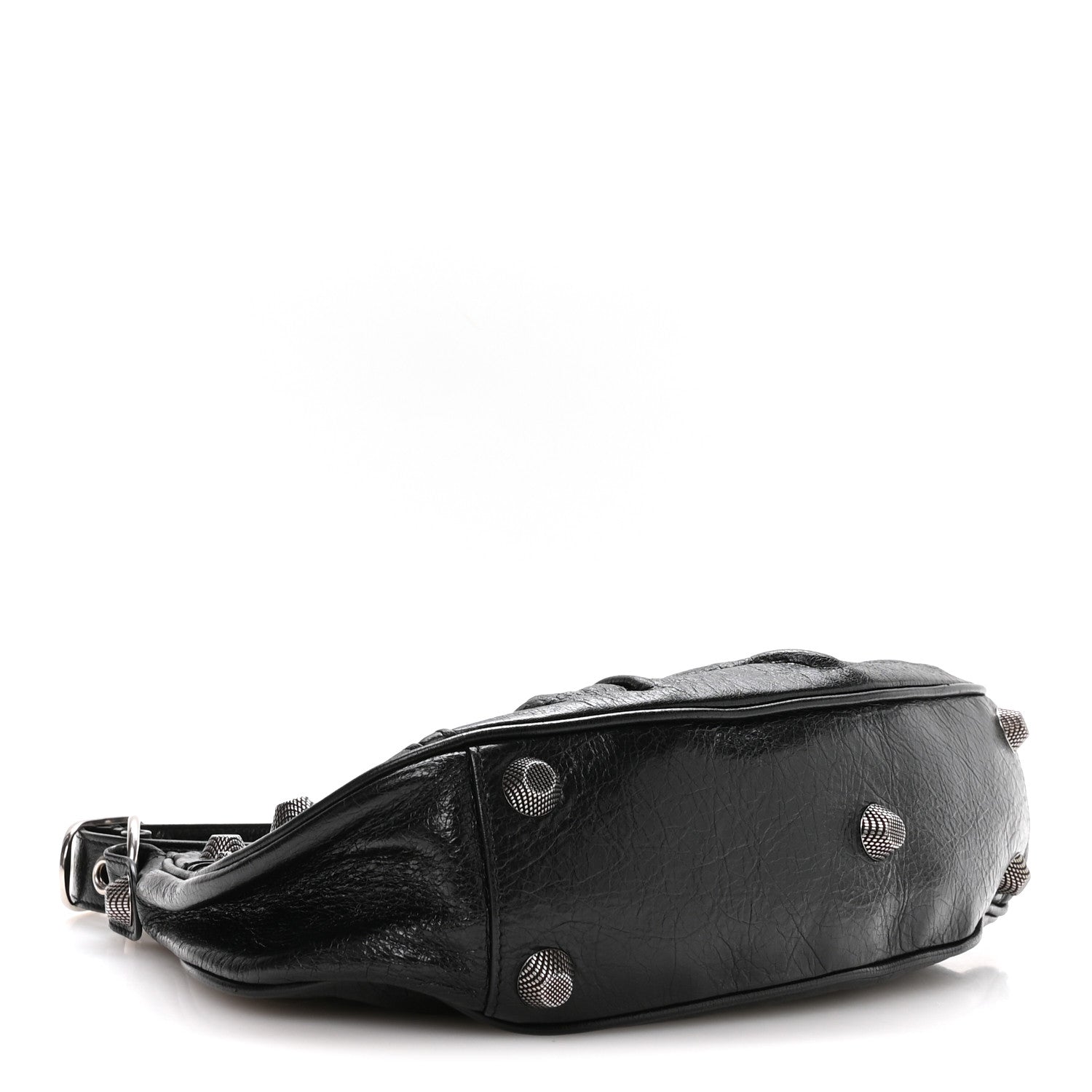 Agneau Arena Small Le Cagole Shoulder Bag Black