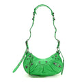 Agneau Arena Le Cagole Shoulder Bag XS Vivid Green