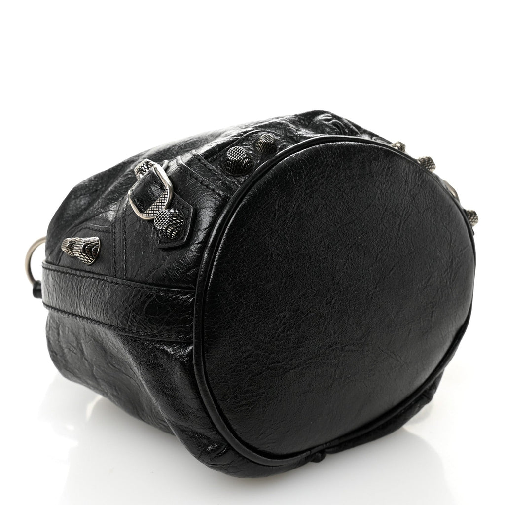 Agneau Arena Le Cagole Bucket Bag XS Black