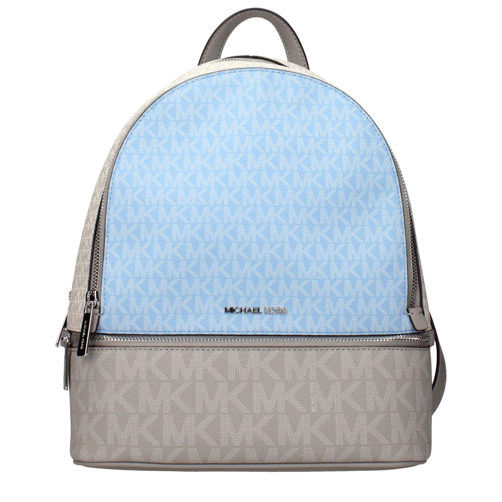 Beige Fabric Logo Backpack