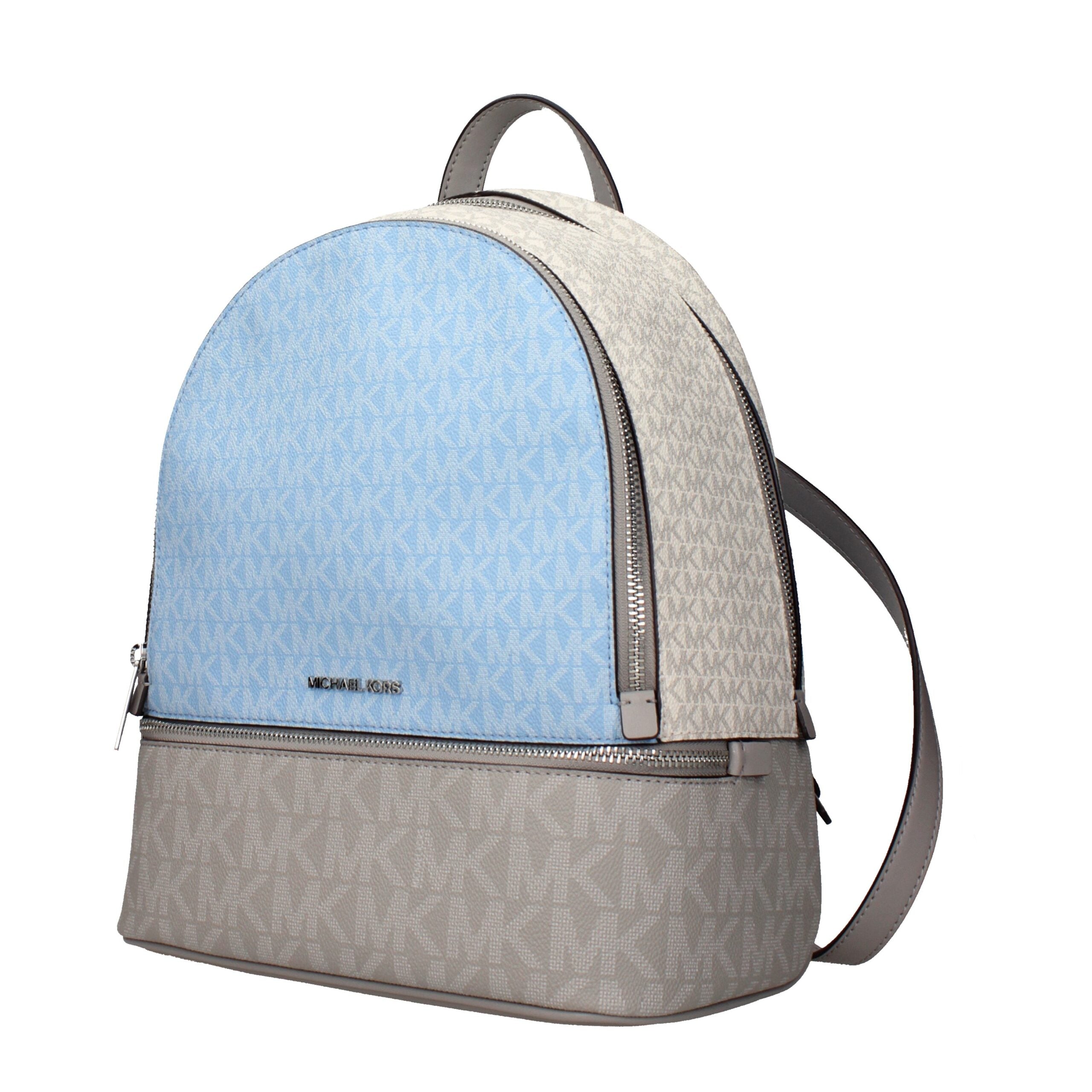 Beige Fabric Logo Backpack