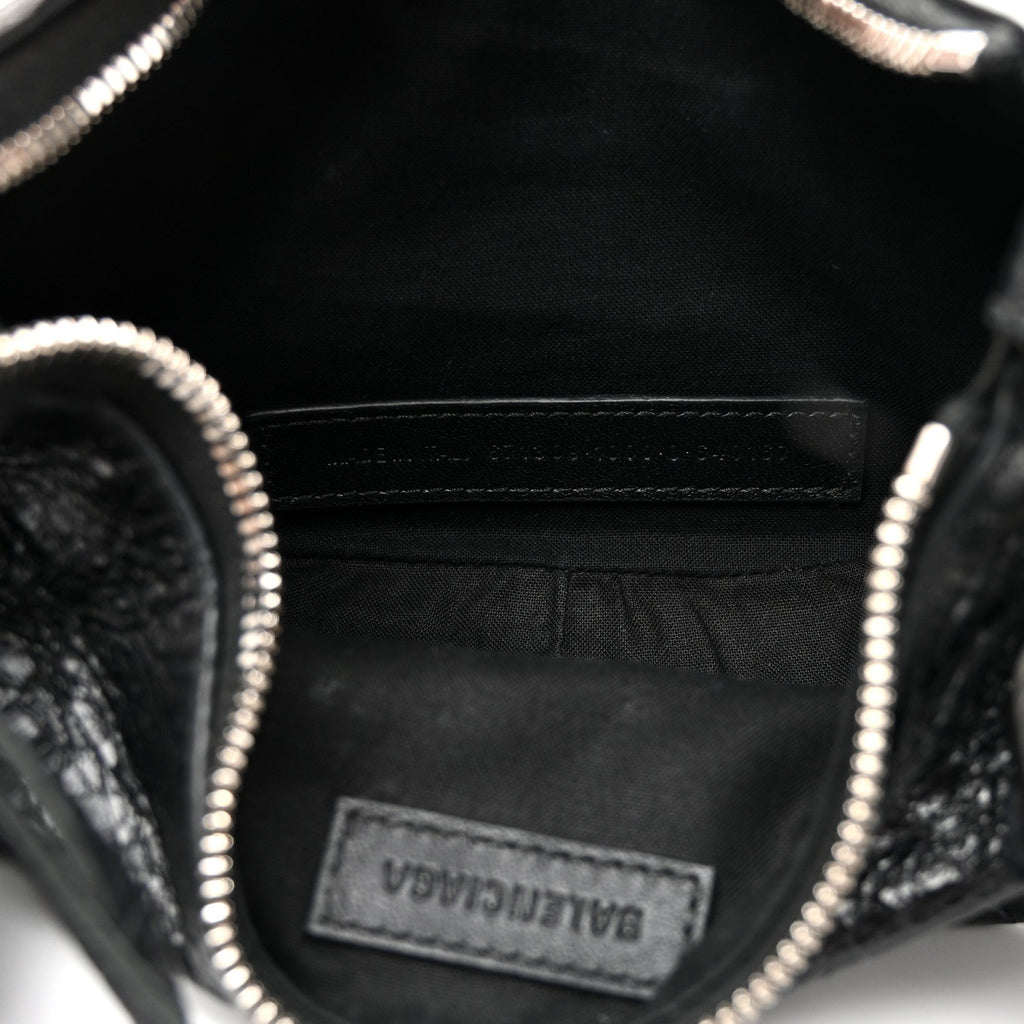 Agneau Arena Le Cagole Shoulder Bag XS Black