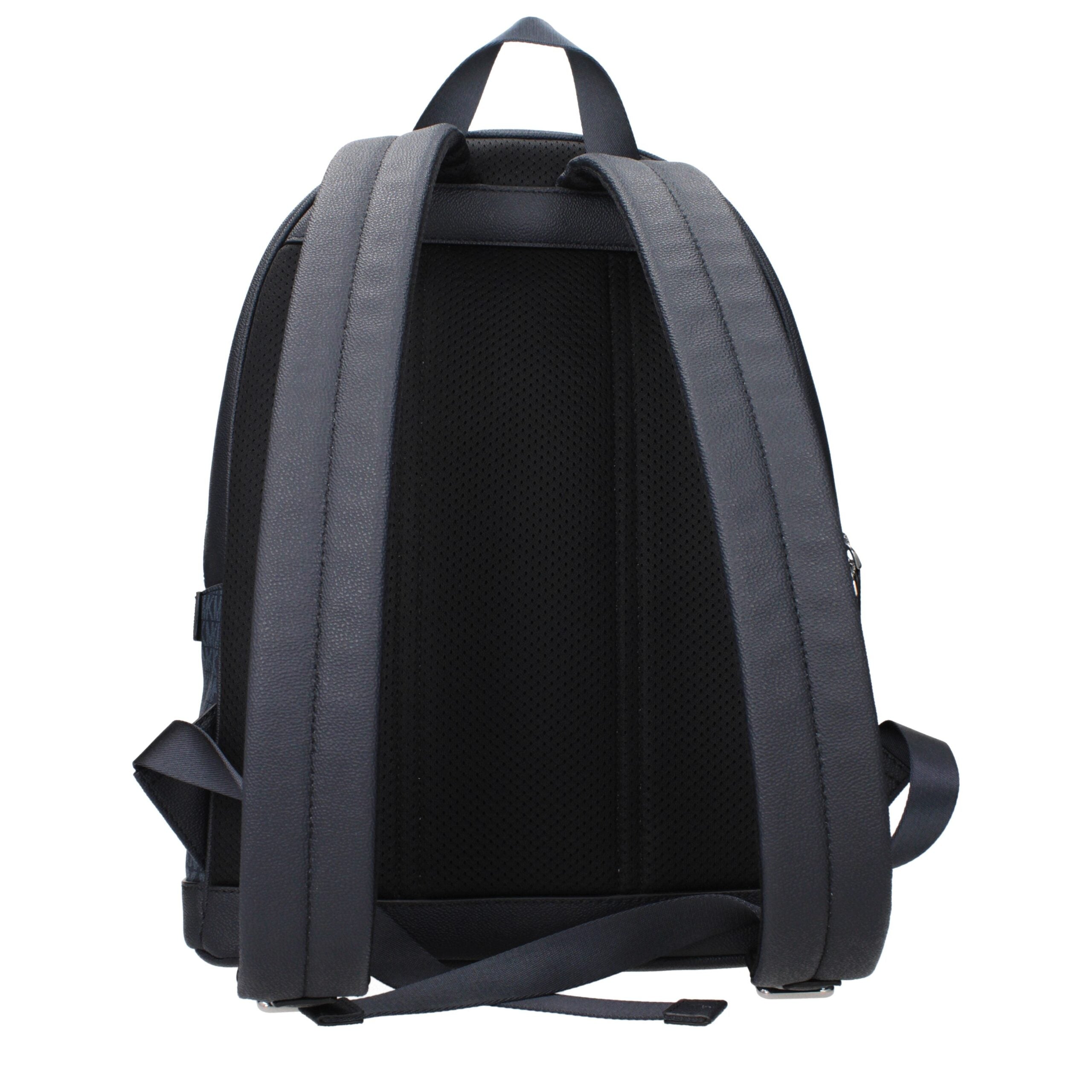 Blue Fabric Logo Backpack