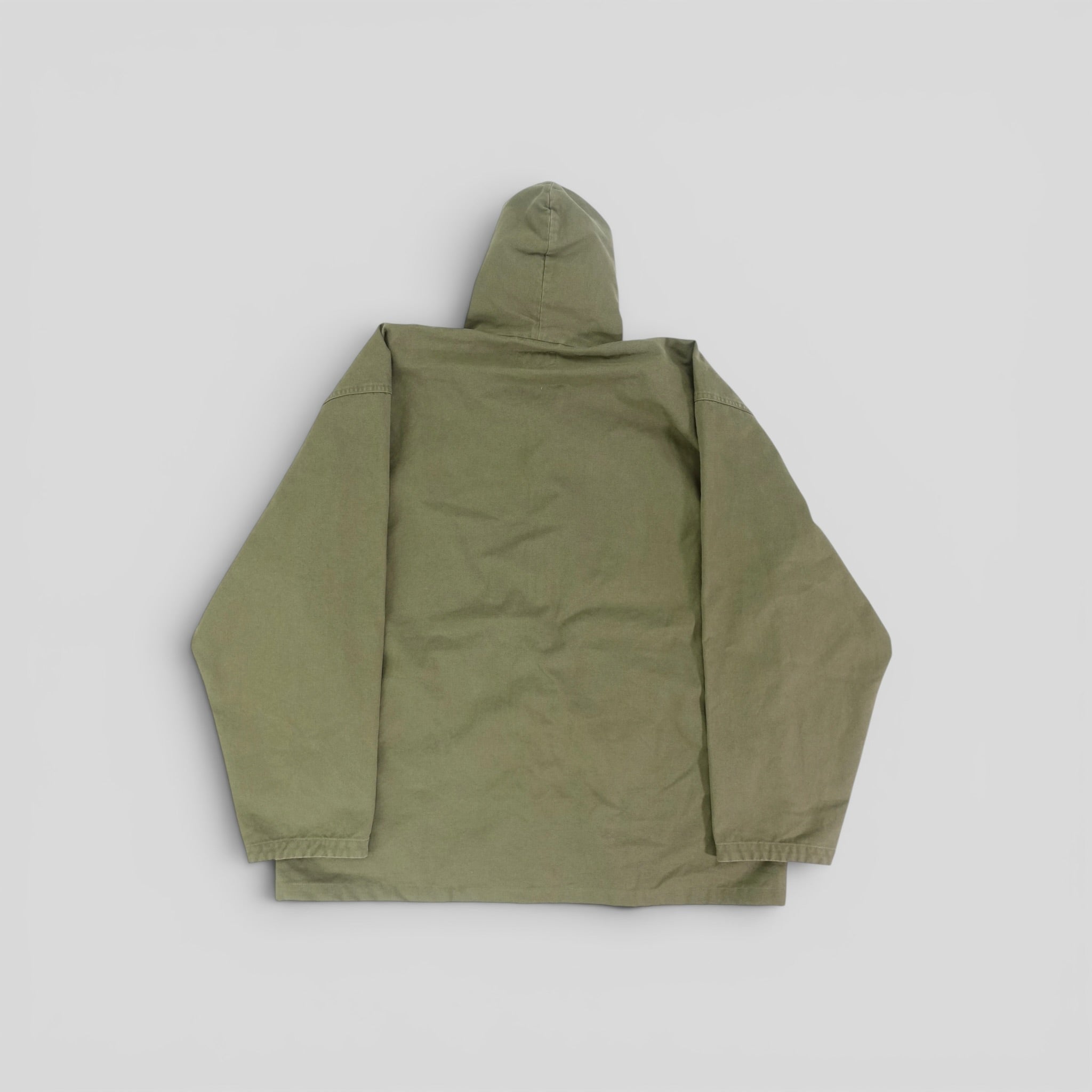 Balenciaga Hooded Zip Up in Khaki