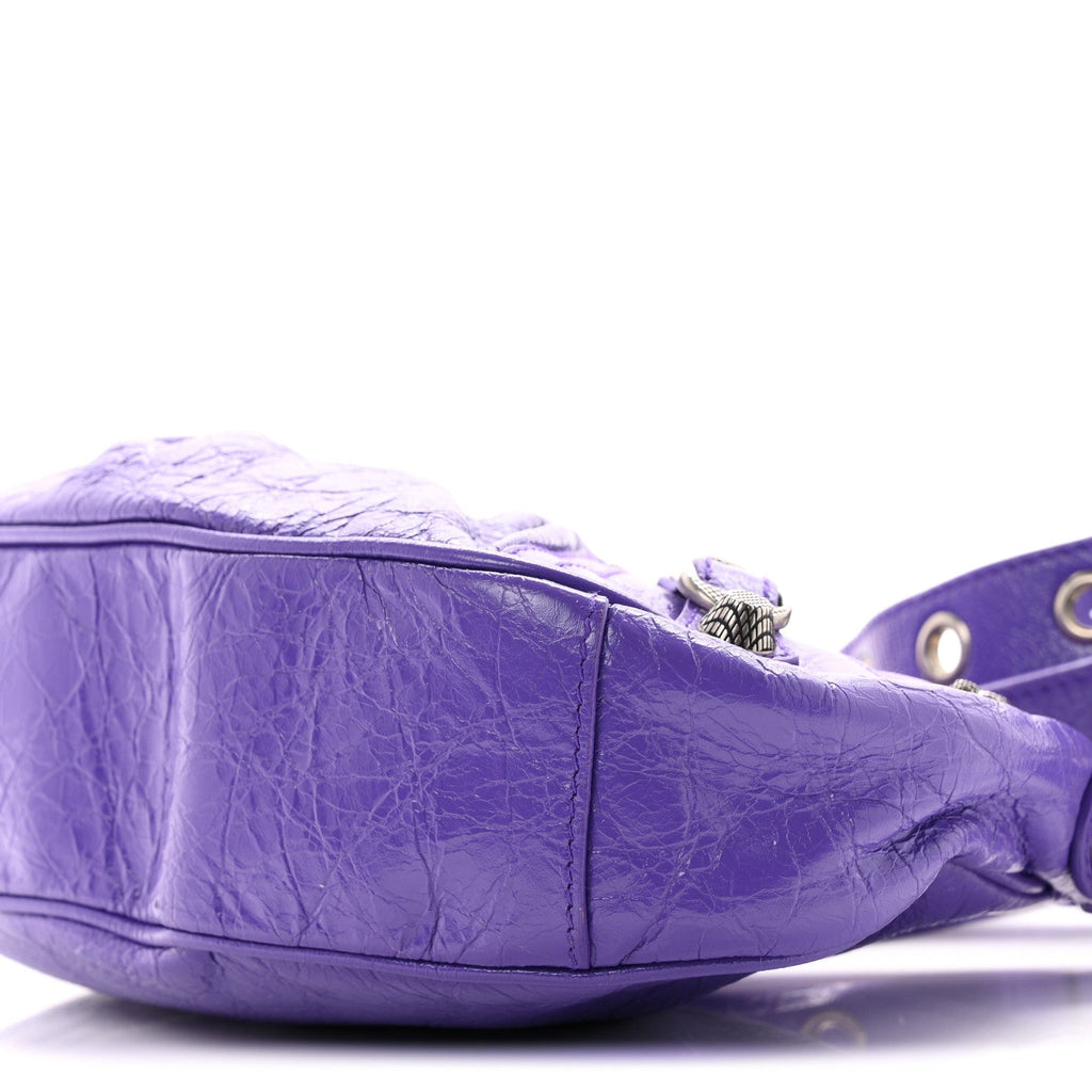 Agneau Arena Le Cagole Shoulder Bag XS Purple