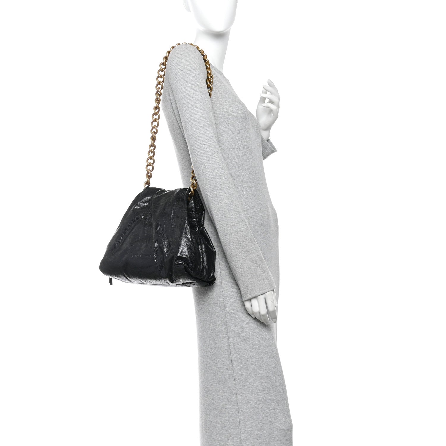 Agneau Arena Small Puffer Bag Black
