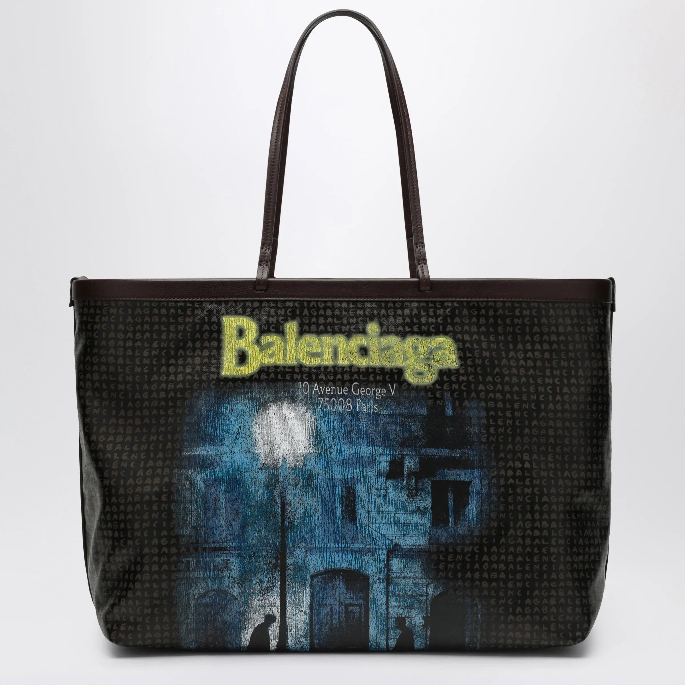 Balenciaga - Select large tote in coated black canvas