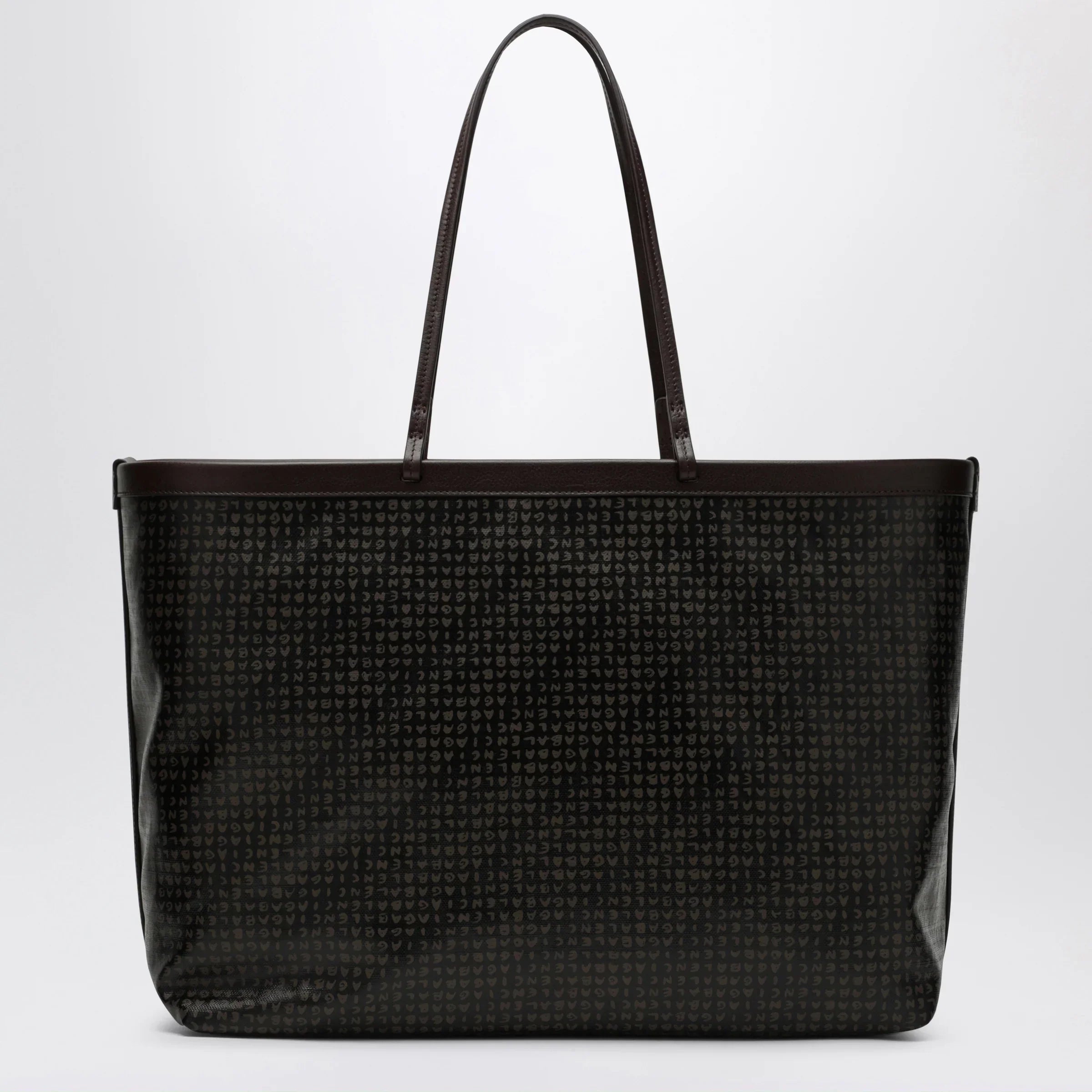 Balenciaga - Select large tote in coated black canvas