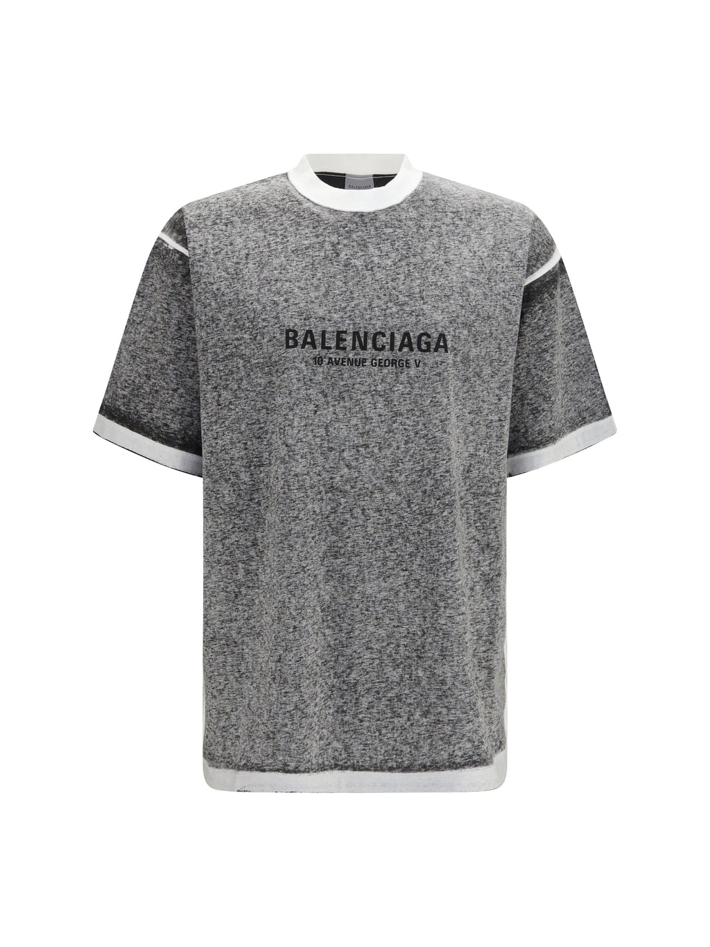 Balenciaga Oversized Mélange T-shirt Black Men