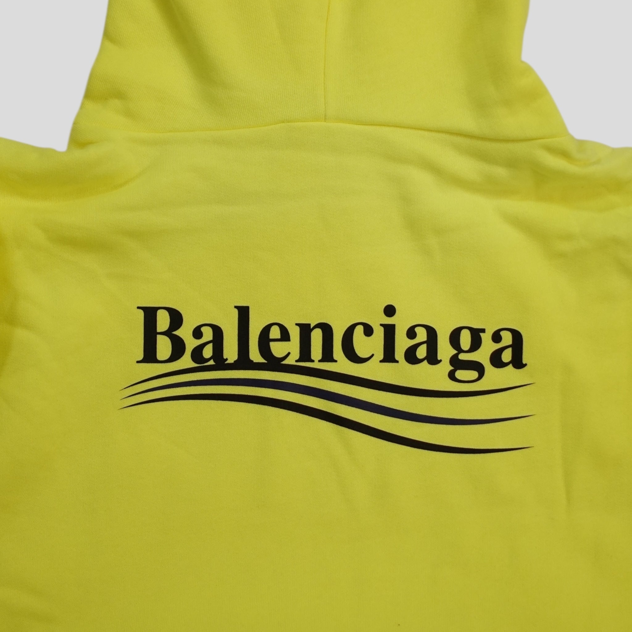 Balenciaga Campaign Hoodie in Neon Green