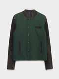 Blistered Leather Varsity women Jacket
