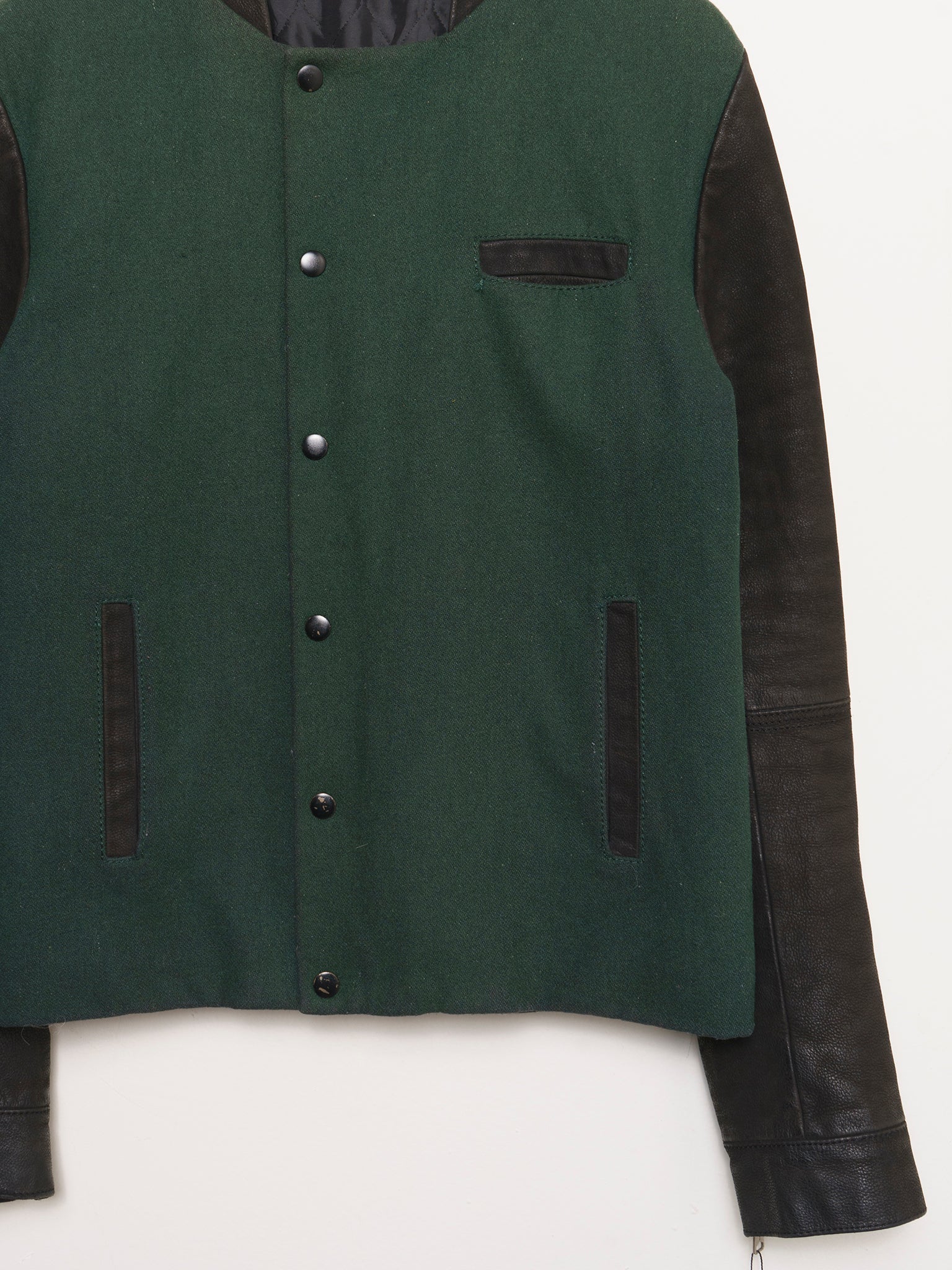 Blistered Leather Varsity women Jacket