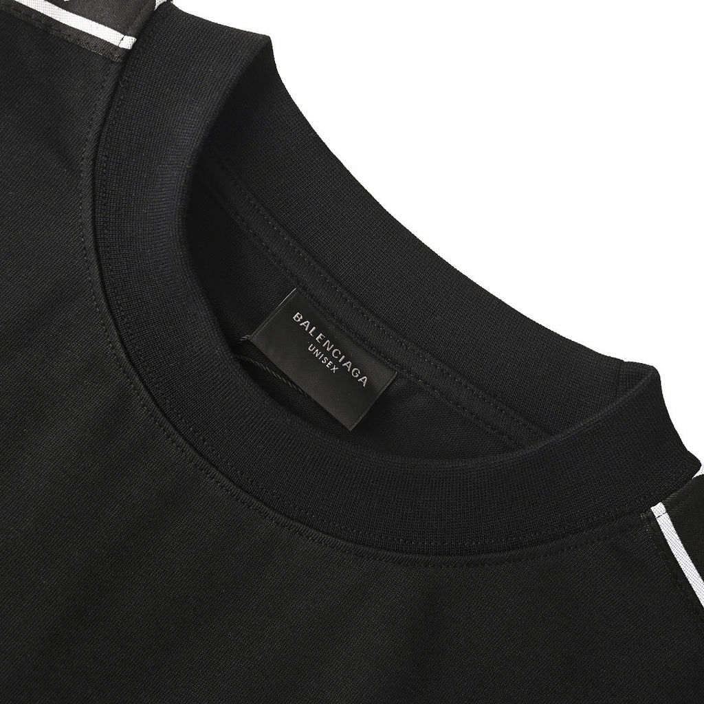 BALENCIAGA 3B Logo-Tape Short-Sleeve T-Shirt