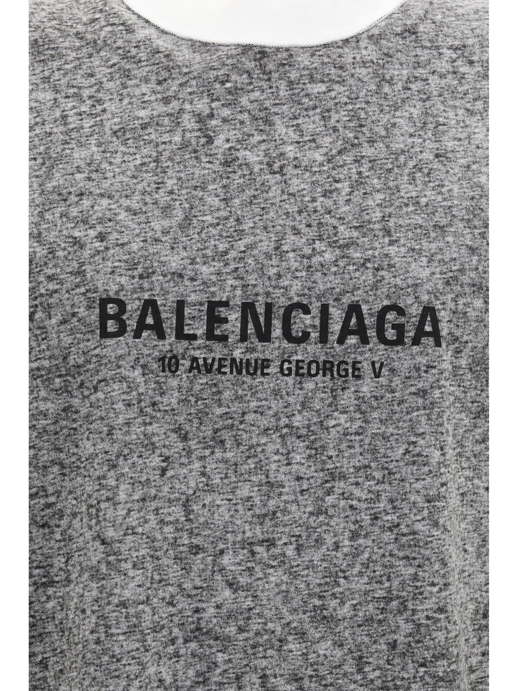 Balenciaga Oversized Mélange T-shirt Black Men