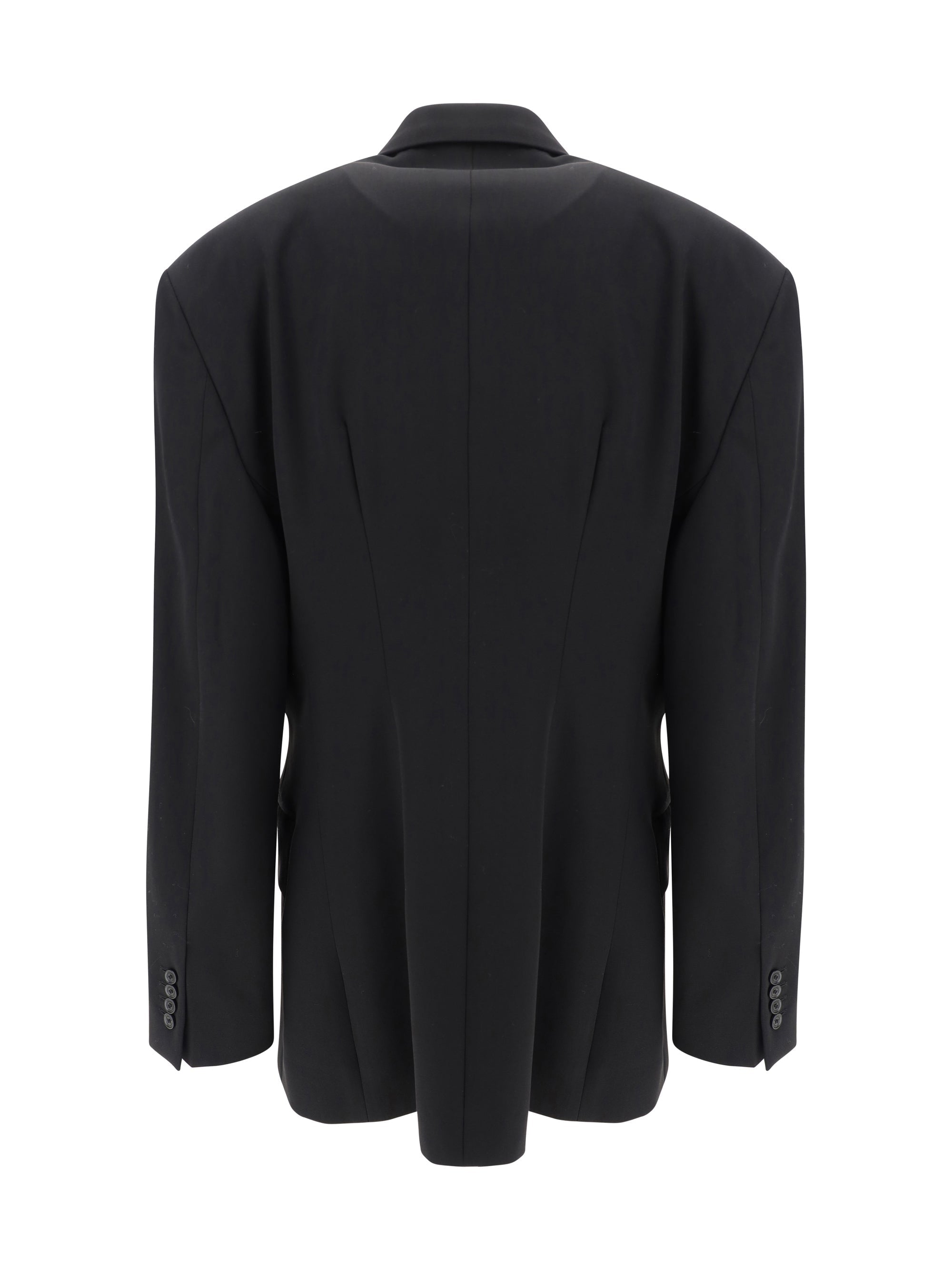 Balenciaga Wool Blazer Jacket Black Women