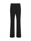 Balenciaga Women Slim-Fit Tailored Pants In Stretch Wool Twill