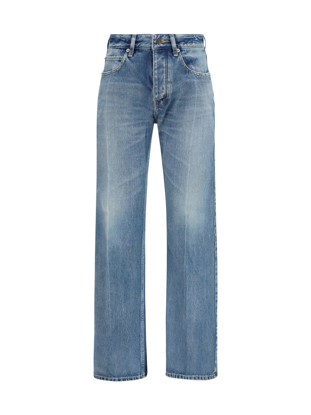Balenciaga Women Straight-Leg Denim Jeans