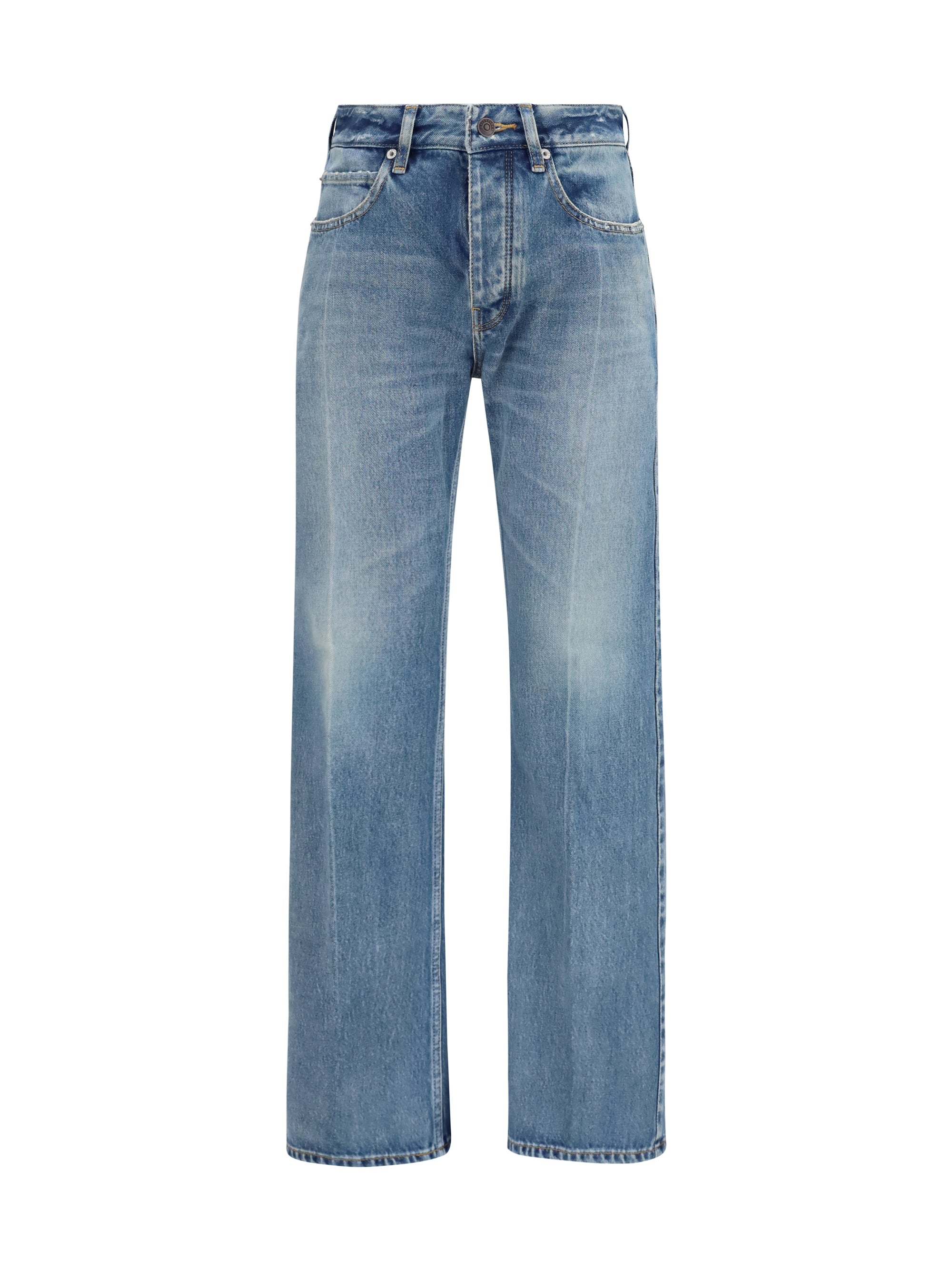 Balenciaga Women Straight-Leg Denim Jeans