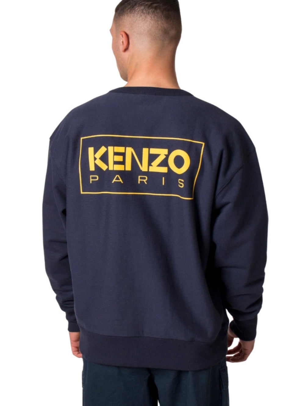 Kenzo Paris Outline Logo Navy Sweatshirt