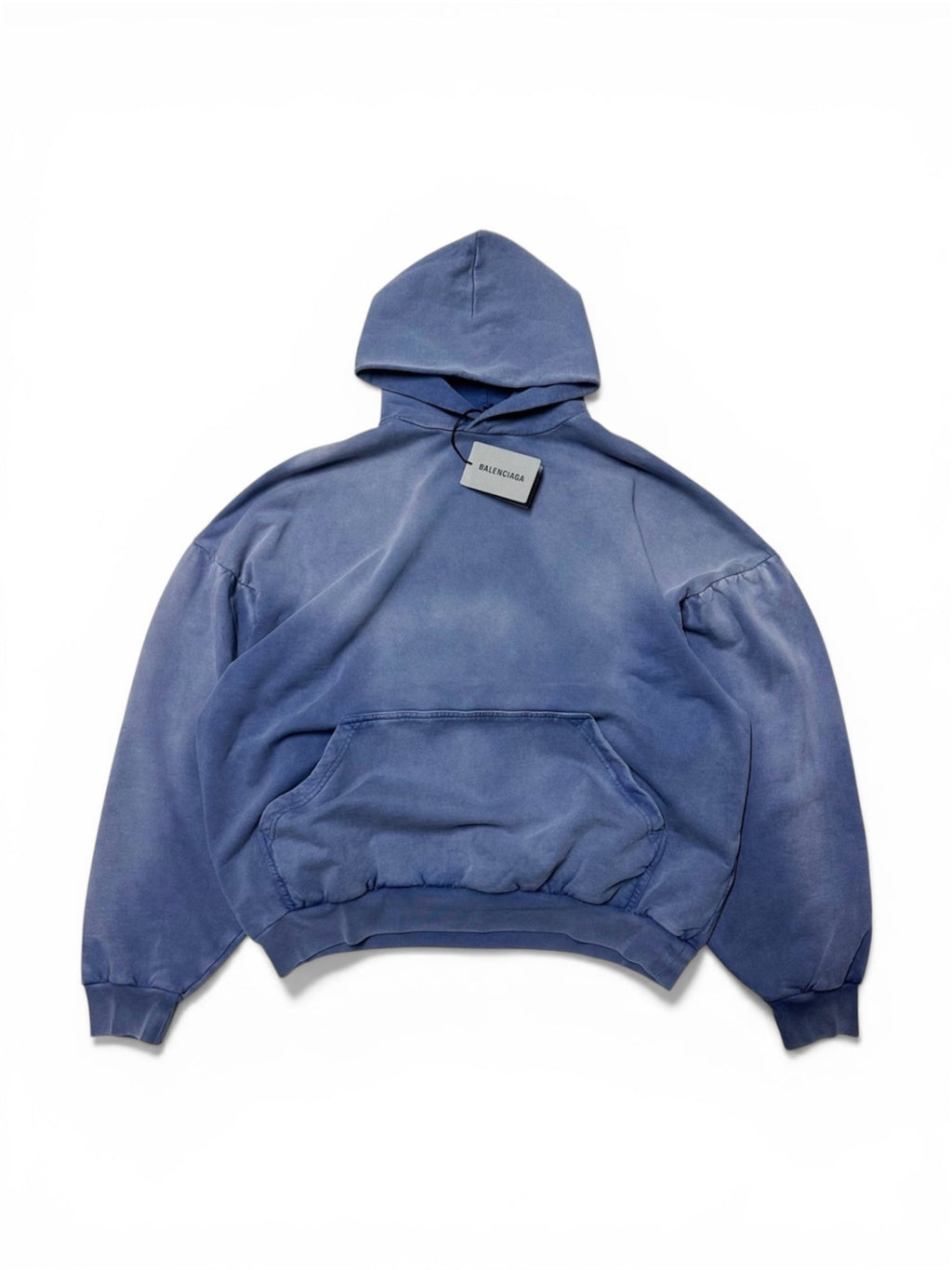 Balenciaga Hand-Drawn Logo Hoodie ‘Blue’