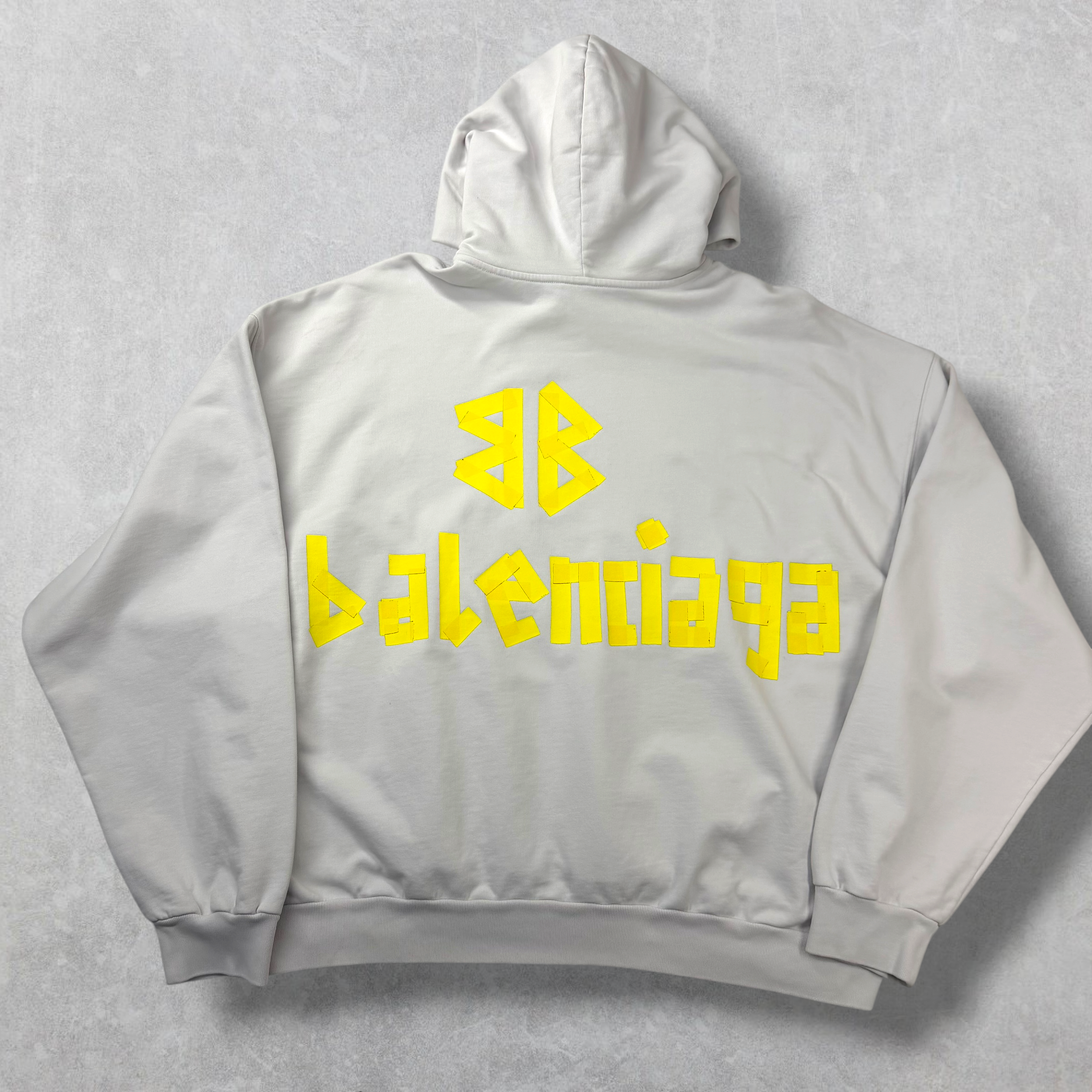 Balenciaga Tape Type Ripped Pocket Oversized Hoodie XS (L) Women
