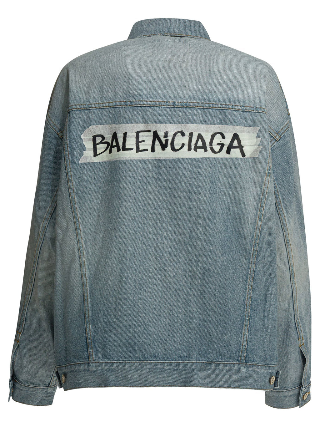 Balenciaga Denim Jacket Light Blue Women