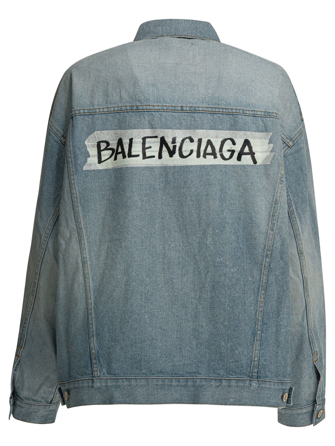 Balenciaga Denim Jacket Light Blue Women