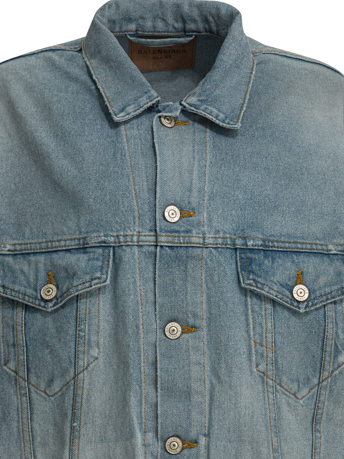Balenciaga Denim Jacket Light Blue Women